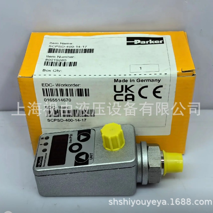 Woodworking Usa - Sensor de Presión Parker SCPSD-400-14-17, Nuevo