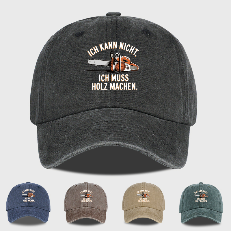 Woodworking Quotes - Gorra de Béisbol Lavada con Estampado