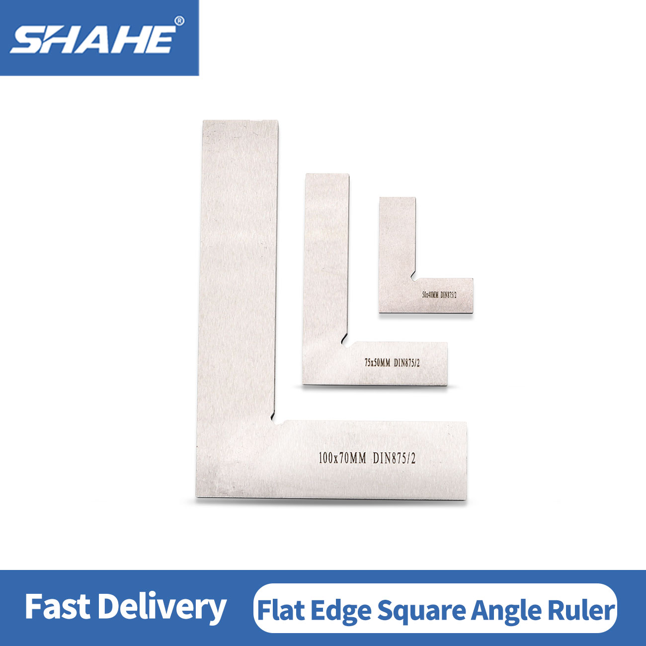 Woodworking Edge - Ángulo borde plano cuadrado 50x4 0/70x50/100x70mm