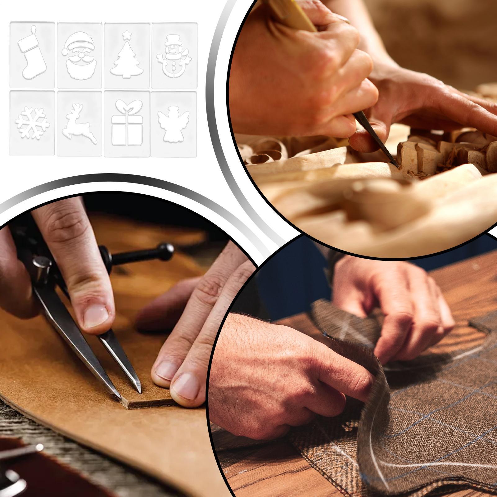 Woodworking Man - Plantilla navideña, plantillas portátiles para carpintería,