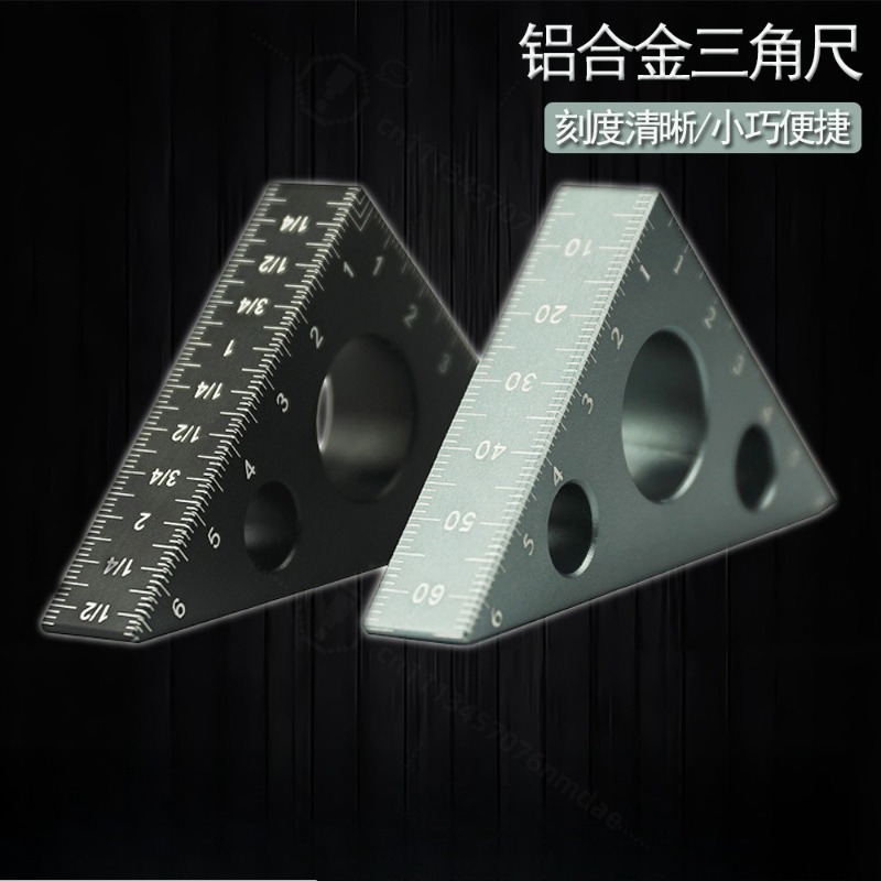 Woodworking Workshop Layout - Regla Triangular de Aluminio Grueso 90/45