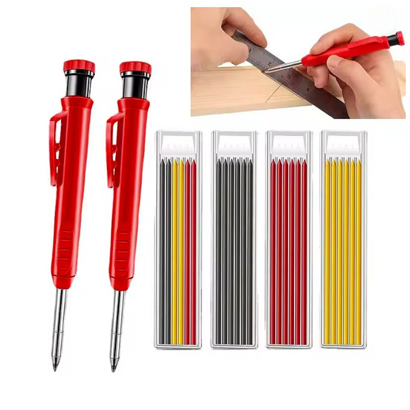 Woodworking Marking Knife - Juego de lápices de carpintero sólidos,