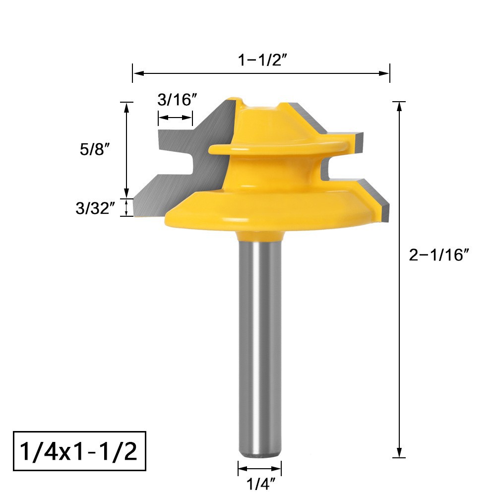 Woodworking Quotes - Fresa de encaje a 45 grados