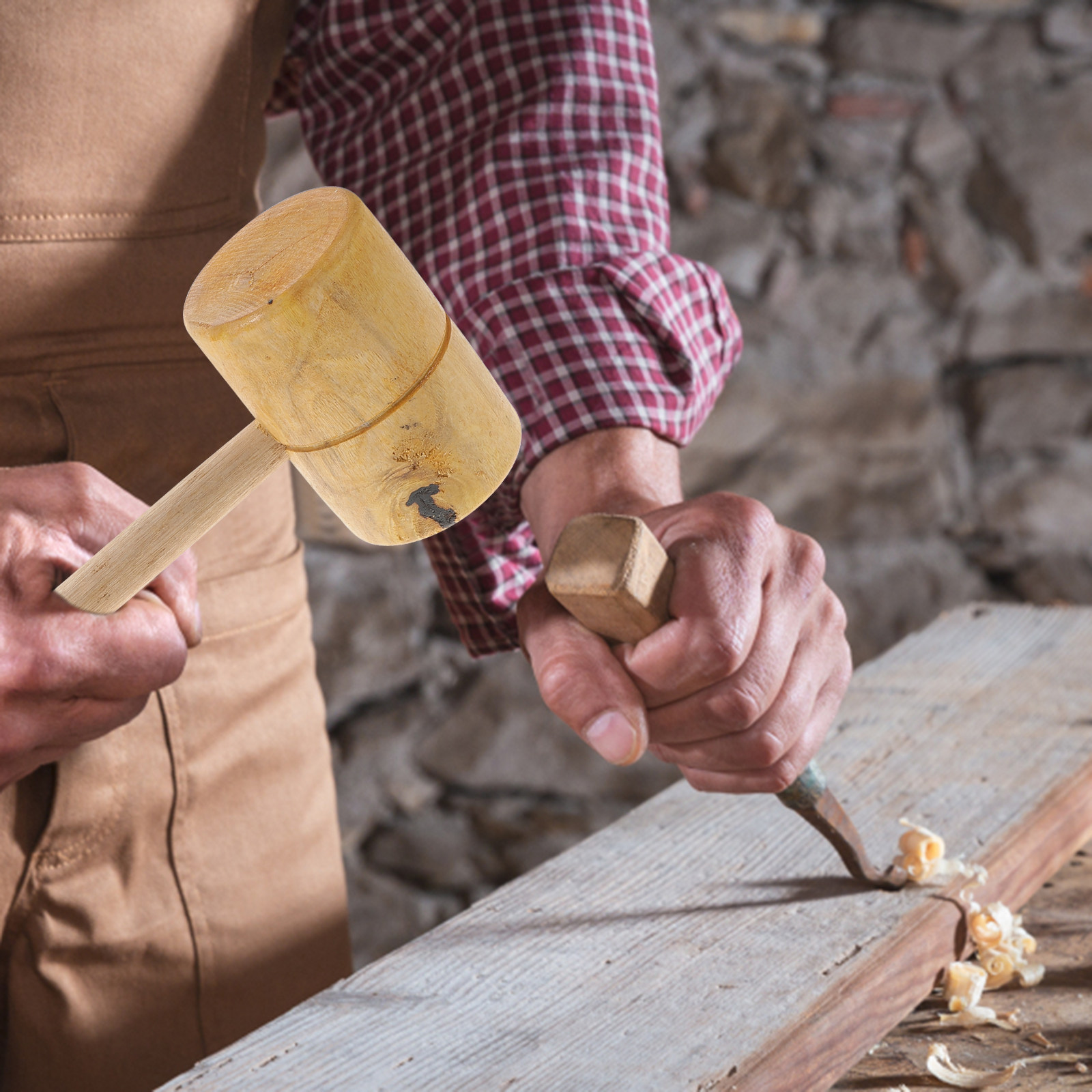 Wooden Mallet Carving - Martillo de Madera Maciza de Palisandro