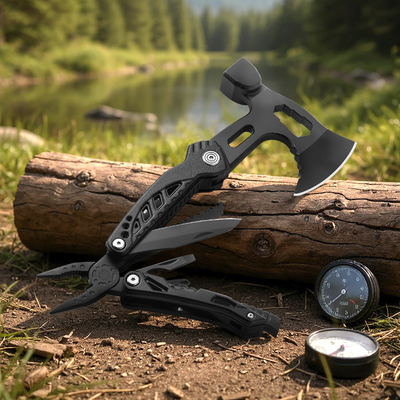 Woodworking Hatchet - Alicates tácticos multifuncionales para acampar, cuchillo