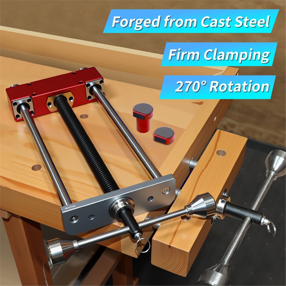 Juego de 4 abrazaderas de banc - Woodworking Front Vise reseña y precio